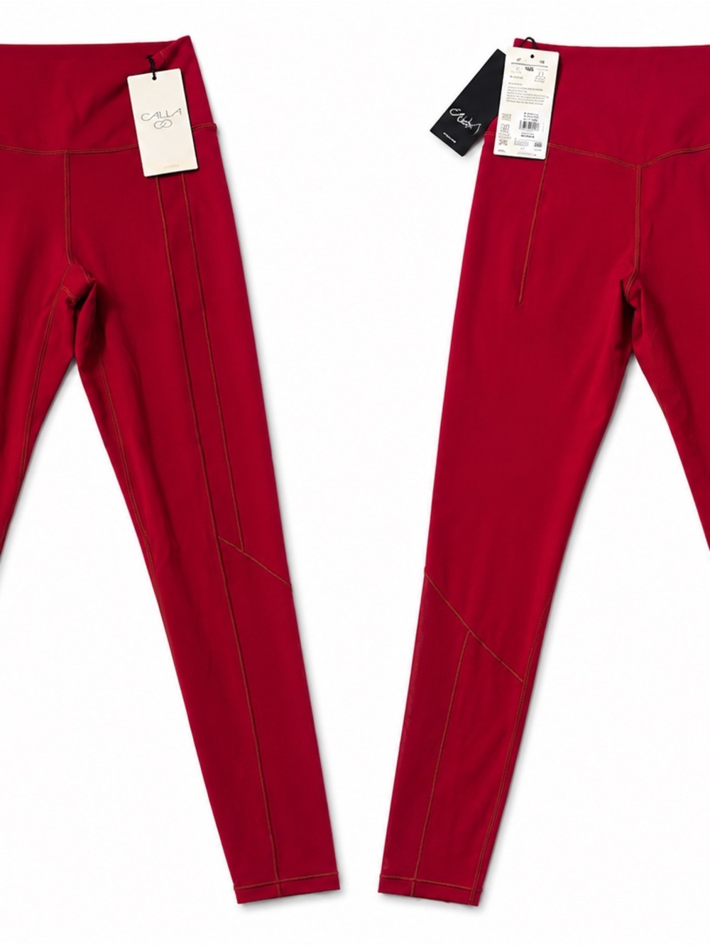 CALLA Red High-Waist Performance Leggings